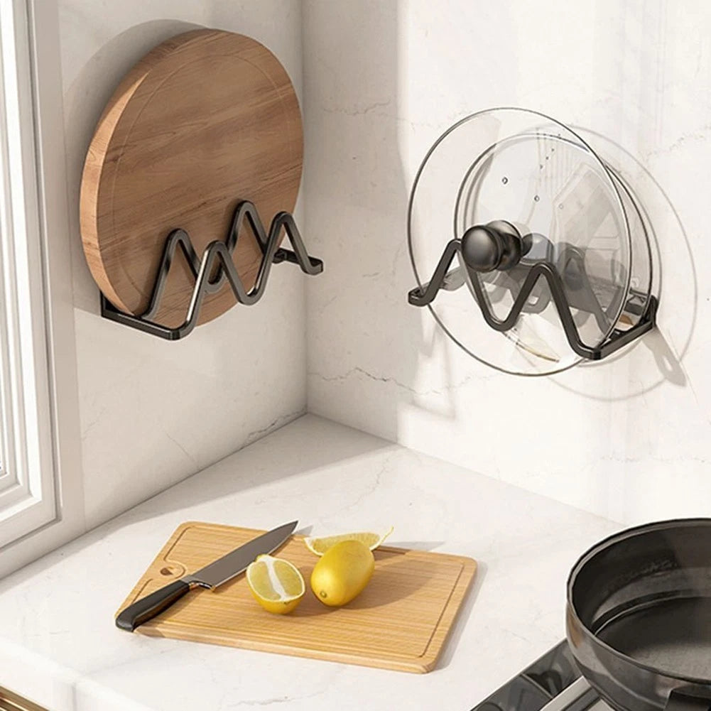 2X Pot Lid Rack for Cabinet Door Organizer