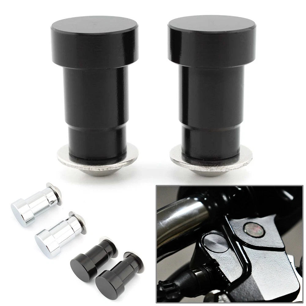 CNC Aluminum Mirror Hole Caps for Thruxton Hinckley Twins (2016–2023)