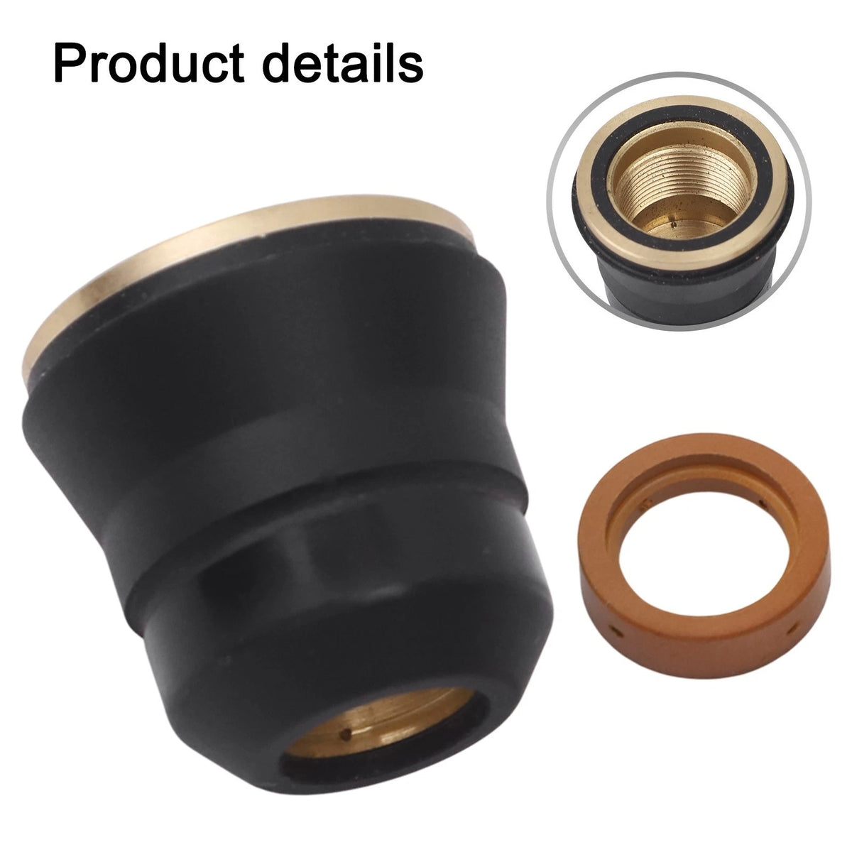 2PCS Plasma Shield Cap and Swirl Ring Replacement Set for Habor Cutters