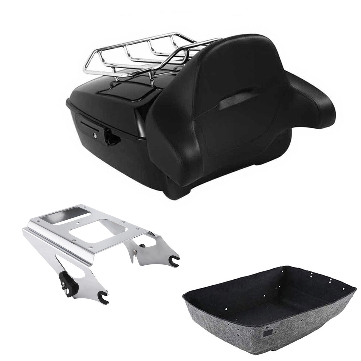Backrest Pad Mount Rack for Harley Touring (2009–2013)