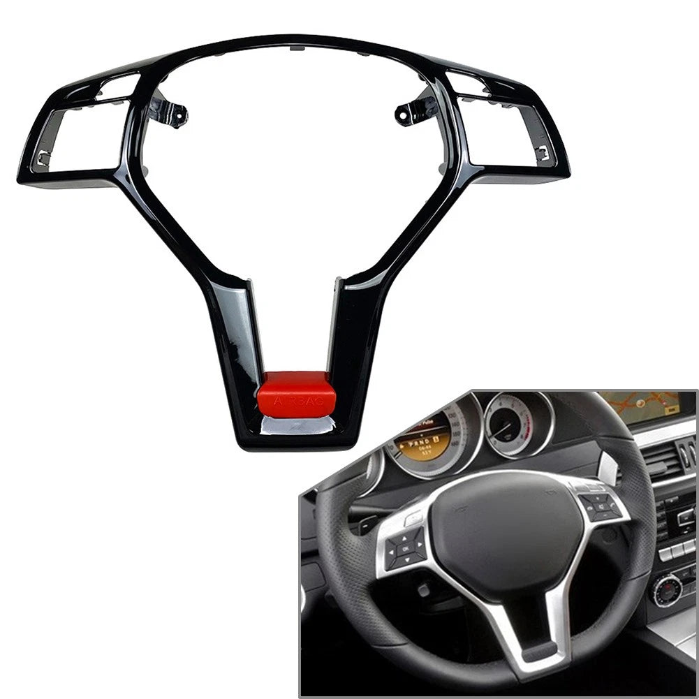 Steering Wheel Frame Trim Cover for Mercedes A C E SLK CLA CLS GLA (2010–2023)