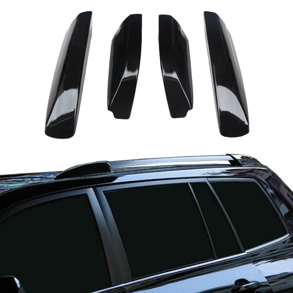 Set of 4 Roof Luggage Cargo Rail Rack End Cap Covers for Highlander (2008–2013)