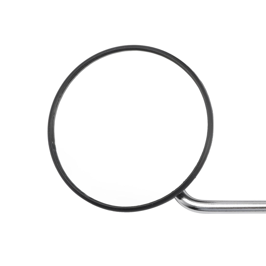 Pair Round Mirrors Black For Piaggio Vespa Scooter Moped 8mm Universal Fit