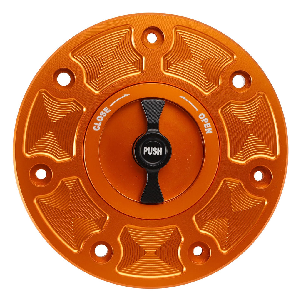 CNC Orange Keyless Fuel Gas Cap For Duk 790 890 2018 2019 2021 2022 2023-2025