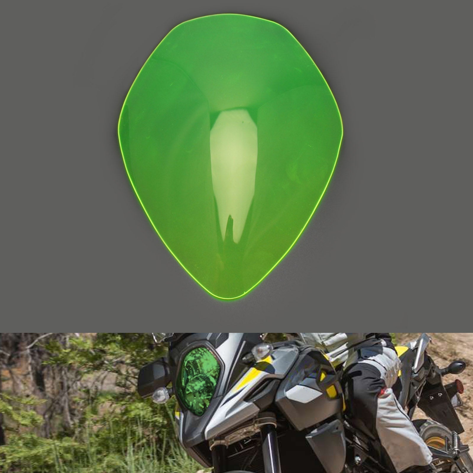 Front Headlight Lens Protection Fit For Suzuki V-Strom 1000 17-20 650 17-21 Smoke