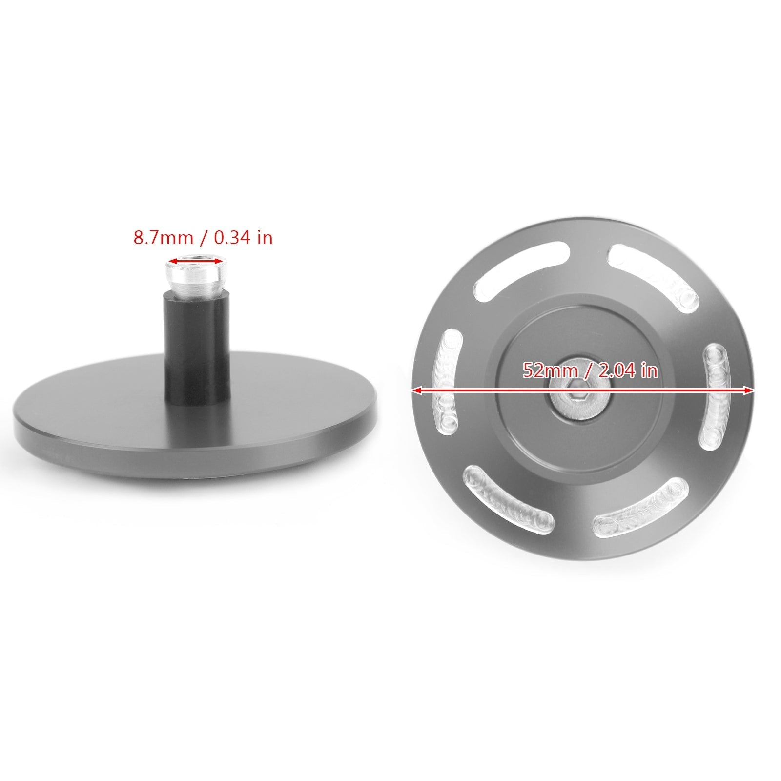 2x Billet Aluminum Frame Plug Cap Cover for BMW S1000XR 2015 2016 2017 2018 2019