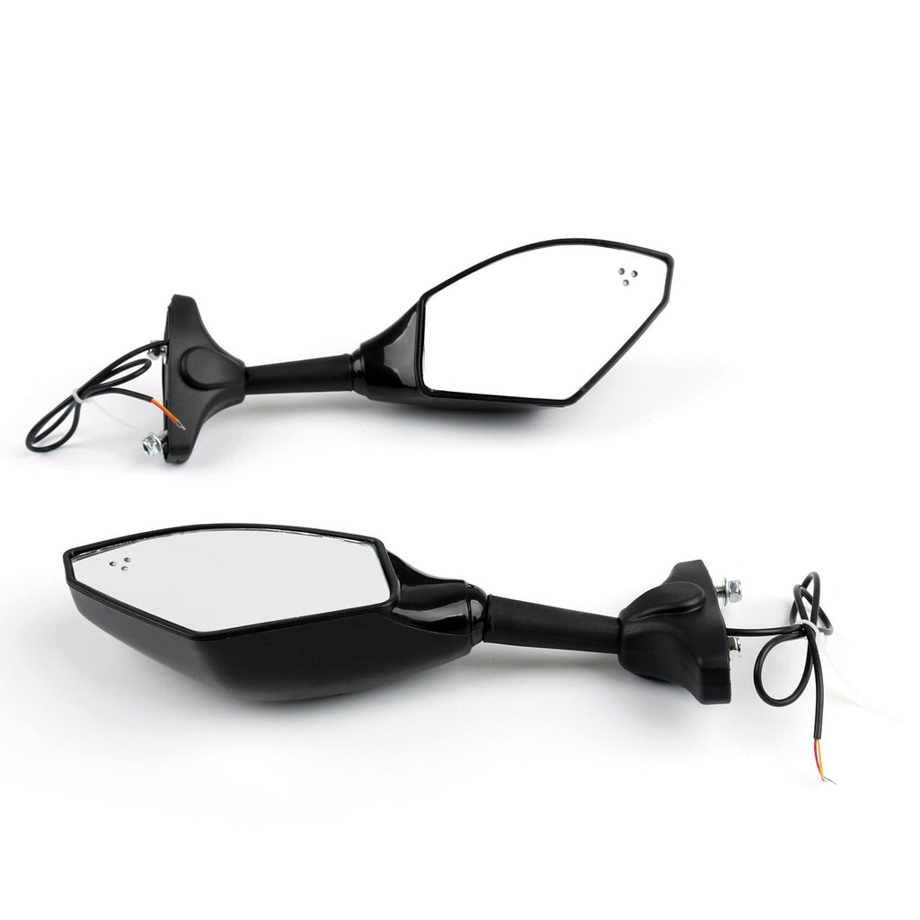 YAMAHA YZF R6 R6S FZ1 FZ6 FAZER FZ8S FJR1300 XJ6 FZR600 Pair LED Mirrors