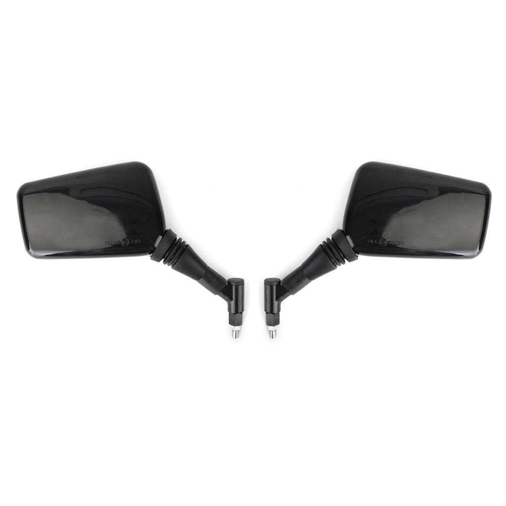 PAIR MIRRORS NEW Black Left Right Mirror 8MM 10MM For Motorcycle Motorbike