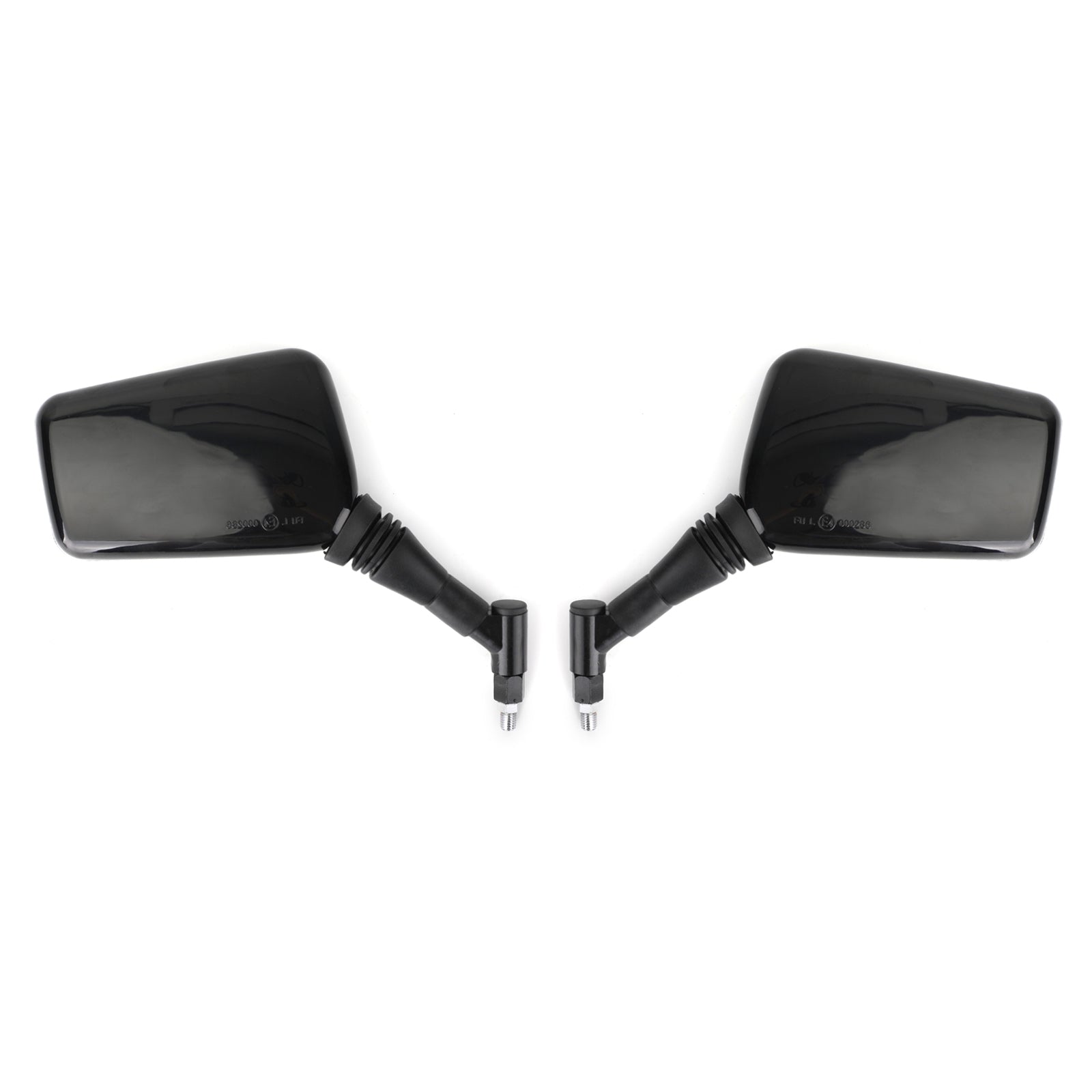 PAIR MIRRORS NEW Black Left Right Mirror 8MM 10MM For Motorcycle Motorbike