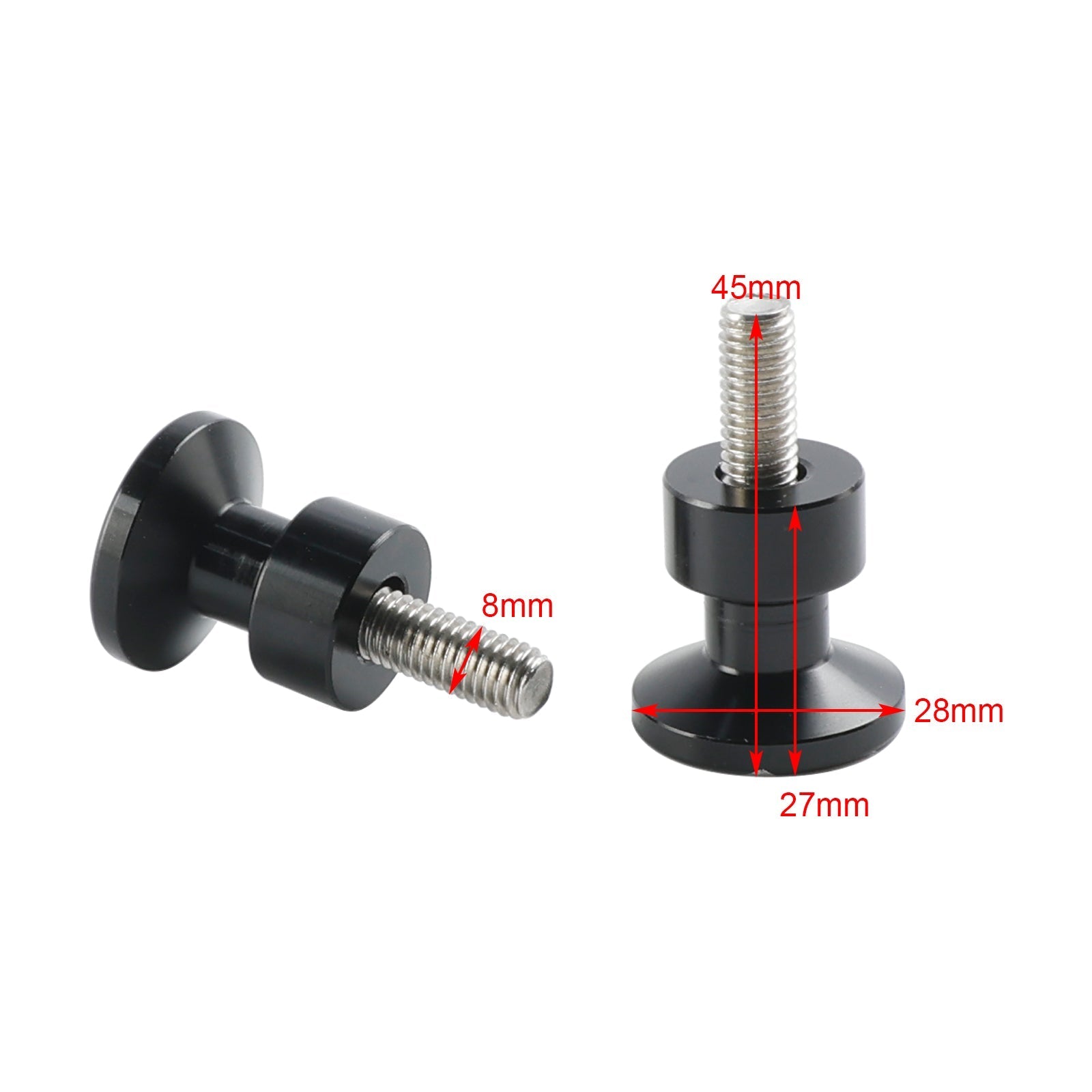 Swingarm Spools Slider Stand Screws For KAWASAKI NINJA SUZUKI GSX-S CBR MONSTER