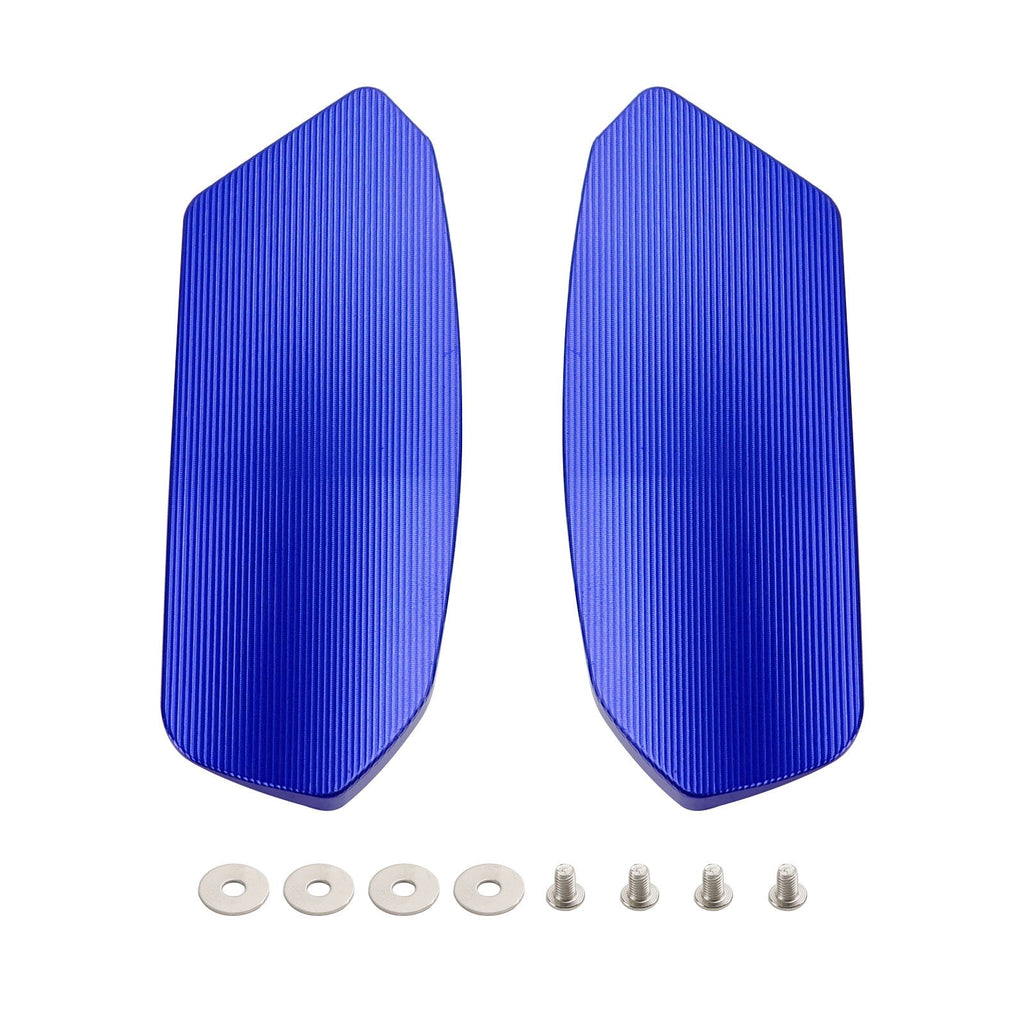 CNC mirror delete blanking block off plates fits Suzuki GSX-R 1000 2017-2024