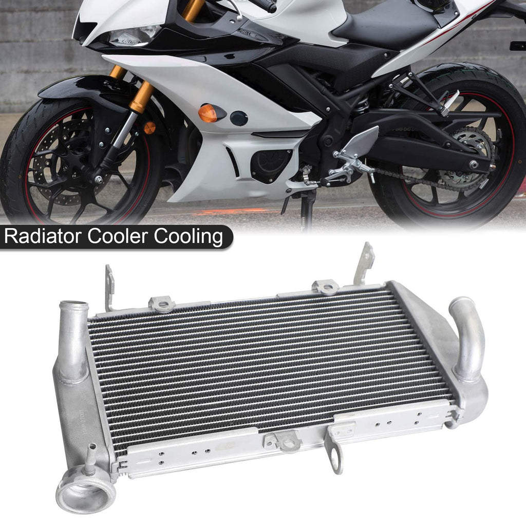 Silver Radiator Cooler Cooling Fit For Yamaha YZF R3 YZF-R3 YZFR3 2015-2021