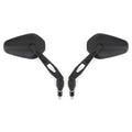 New Nylon M10 10Mm Rearview Side Mirrors Pair For Motorcycle Motorbike Custom