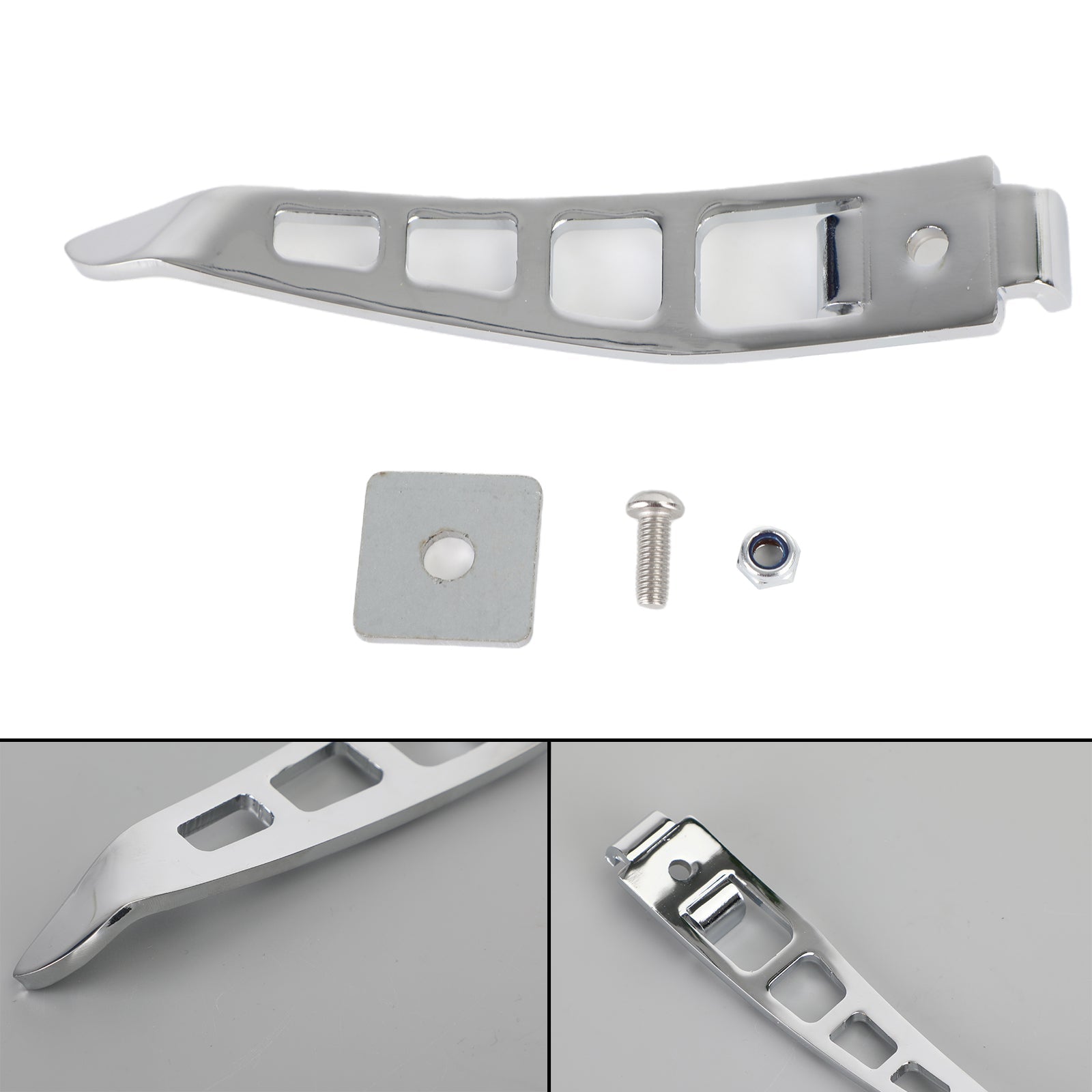 Motorcycle Stand Kickstand Extension Chrome Fit For Harley Dyna Glide 93-17