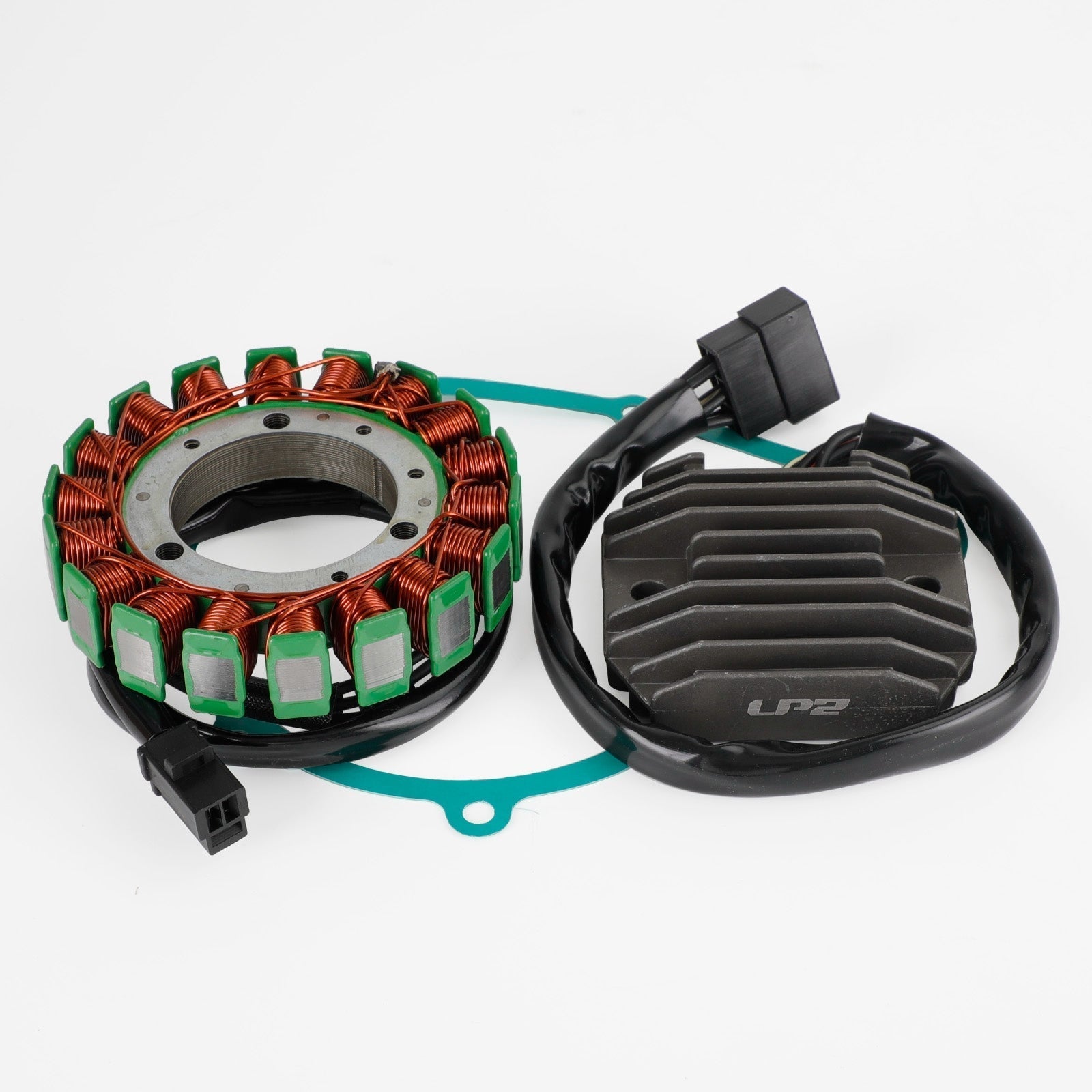 Magneto Stator+Voltage Rectifier+Gasket For Kawasaki Ninja ZX6R ZX-6R 1998-1999 Fedex Express