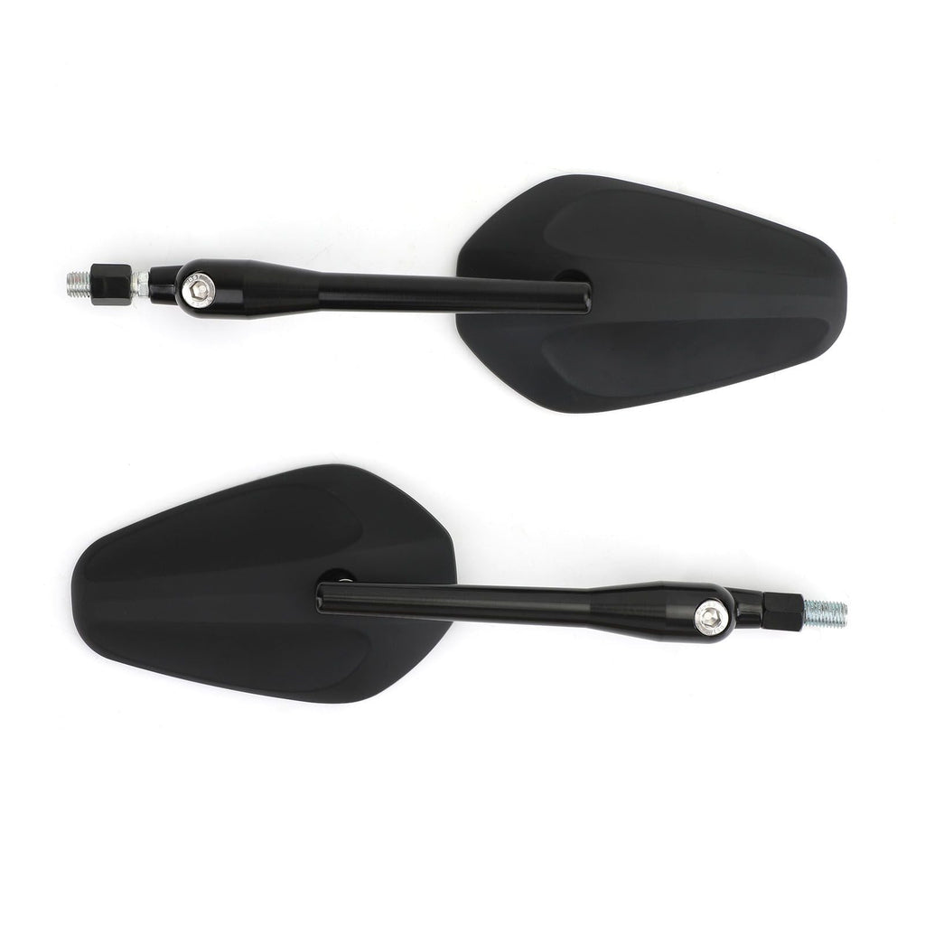 Pair M10 Rearview Mirror for Motorcycle Custom Cruiser Cafe Racer UNIVERSAL