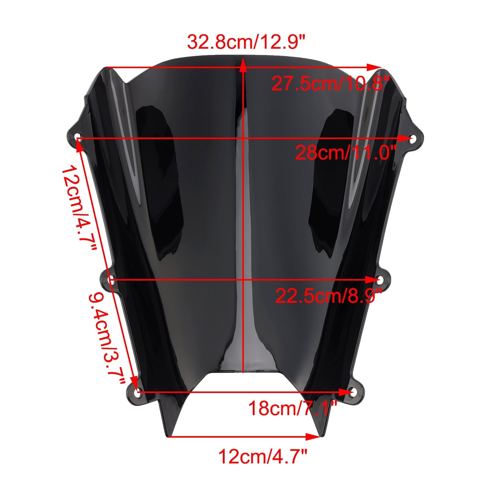 Windshield WindScreen fit for Suzuki GSX-8R GSX-8R 2024-2025 Black