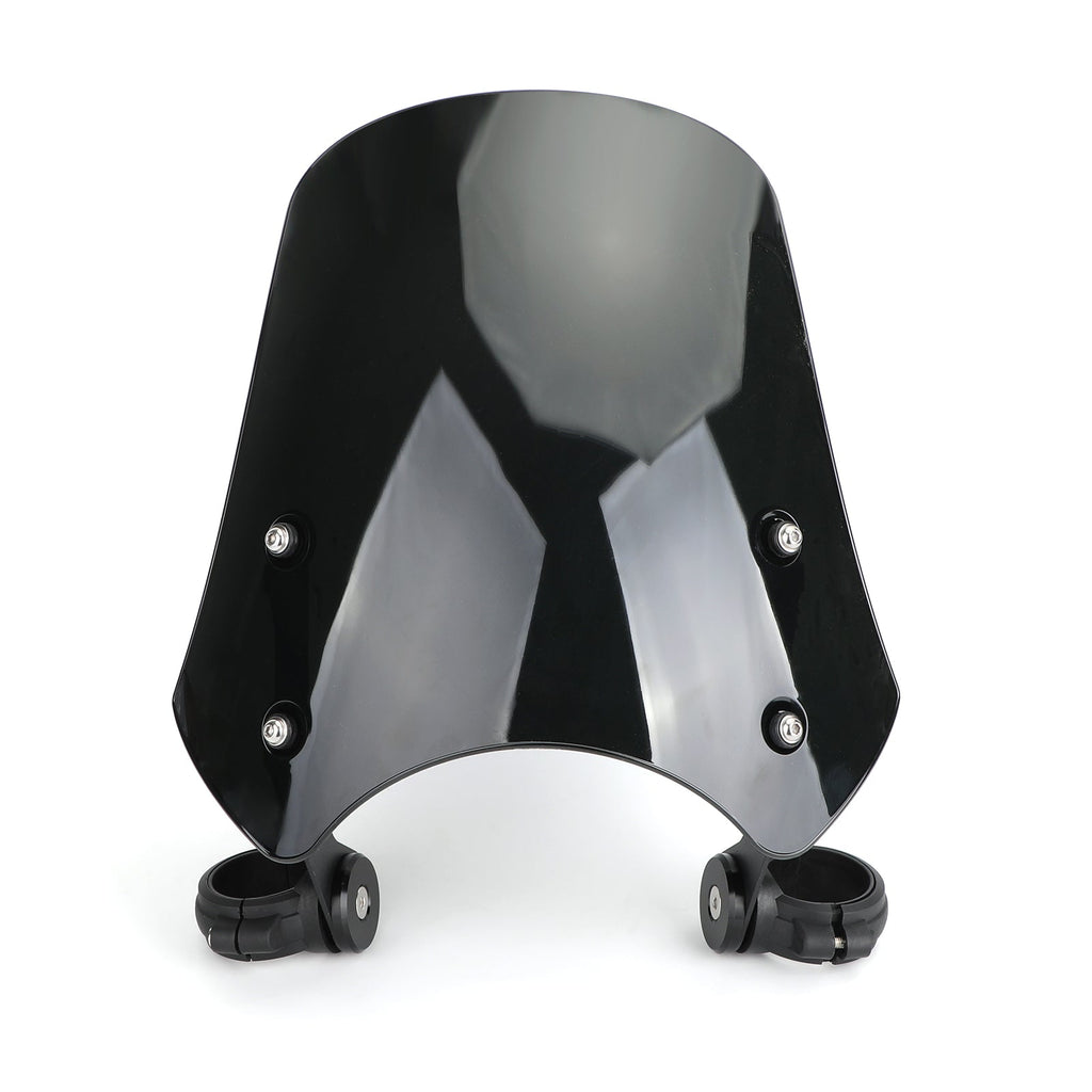 ABS Motorcycle Windscreen Windshield for Harley Dyna Softail Models Black