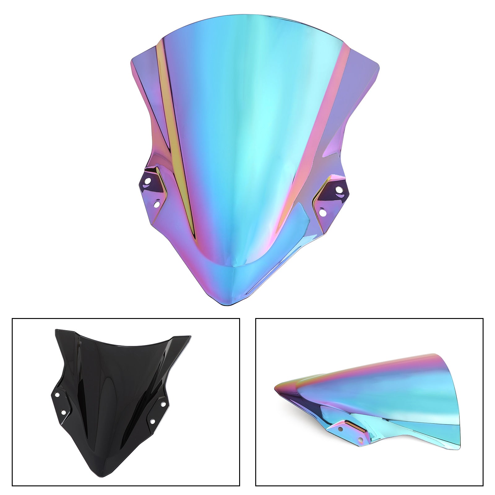 ABS Plastic Motorcycle Windshield Windscreen For Kawasaki 2018-2022 Ninja 400