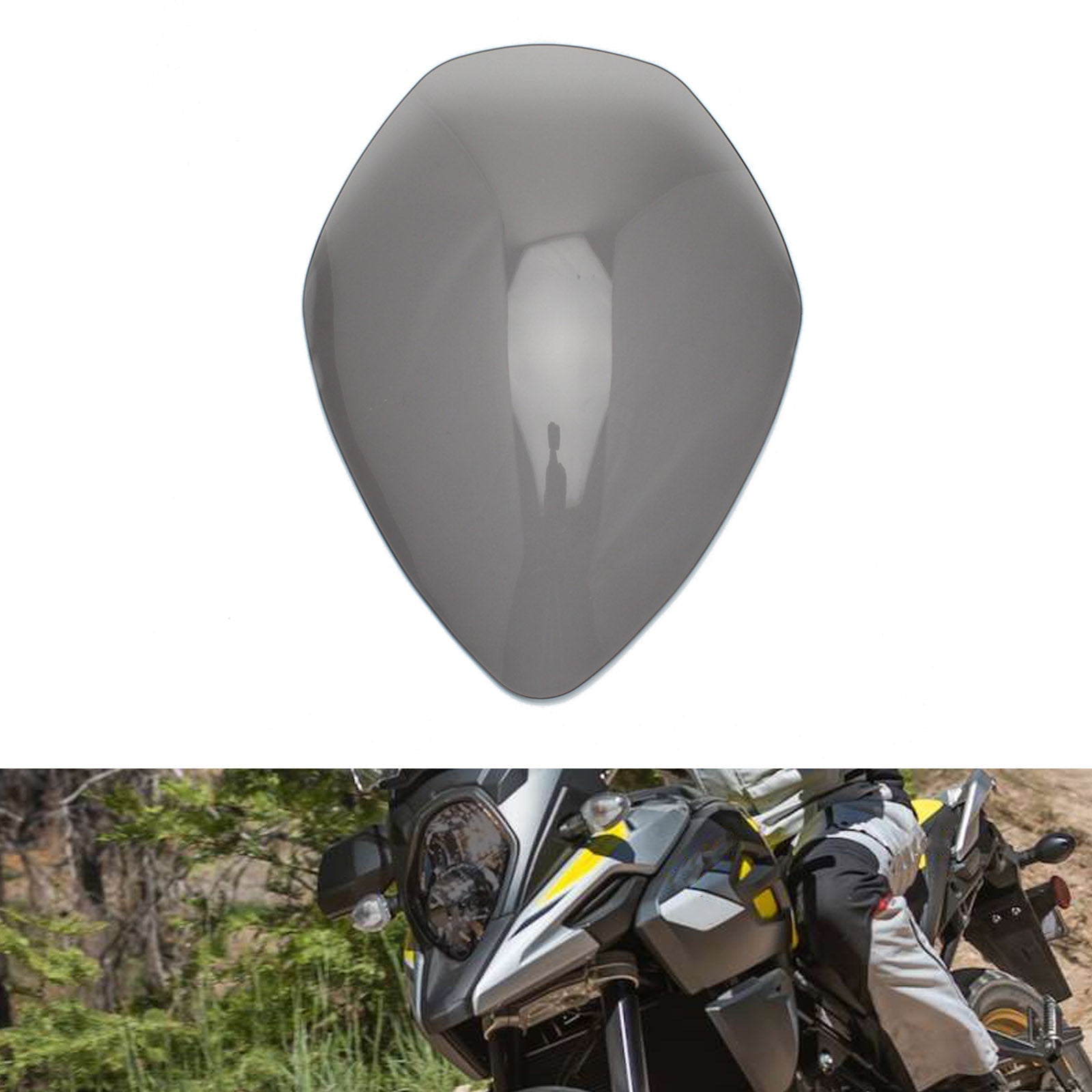 Front Headlight Lens Protection Fit For Suzuki V-Strom 1000 17-20 650 17-21 Smoke