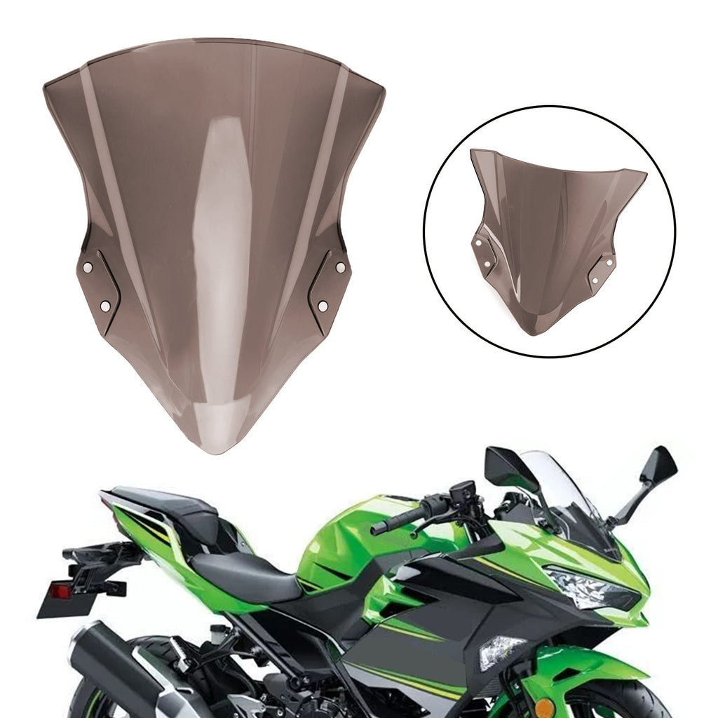 ABS Plastic Motorcycle Windshield Windscreen For Kawasaki 2018-2022 Ninja 400