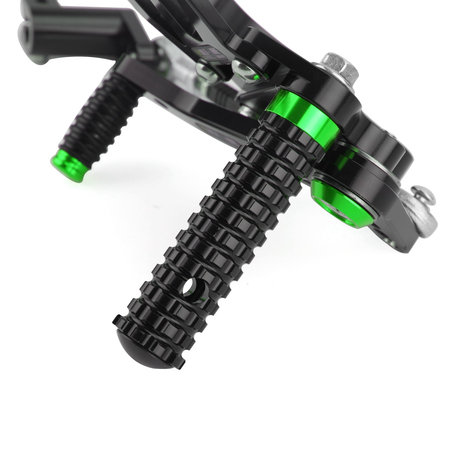CNC Alu Rearsets Footpegs Green Fit for Kawasaki Ninja EX 250 / 400 2018-2020