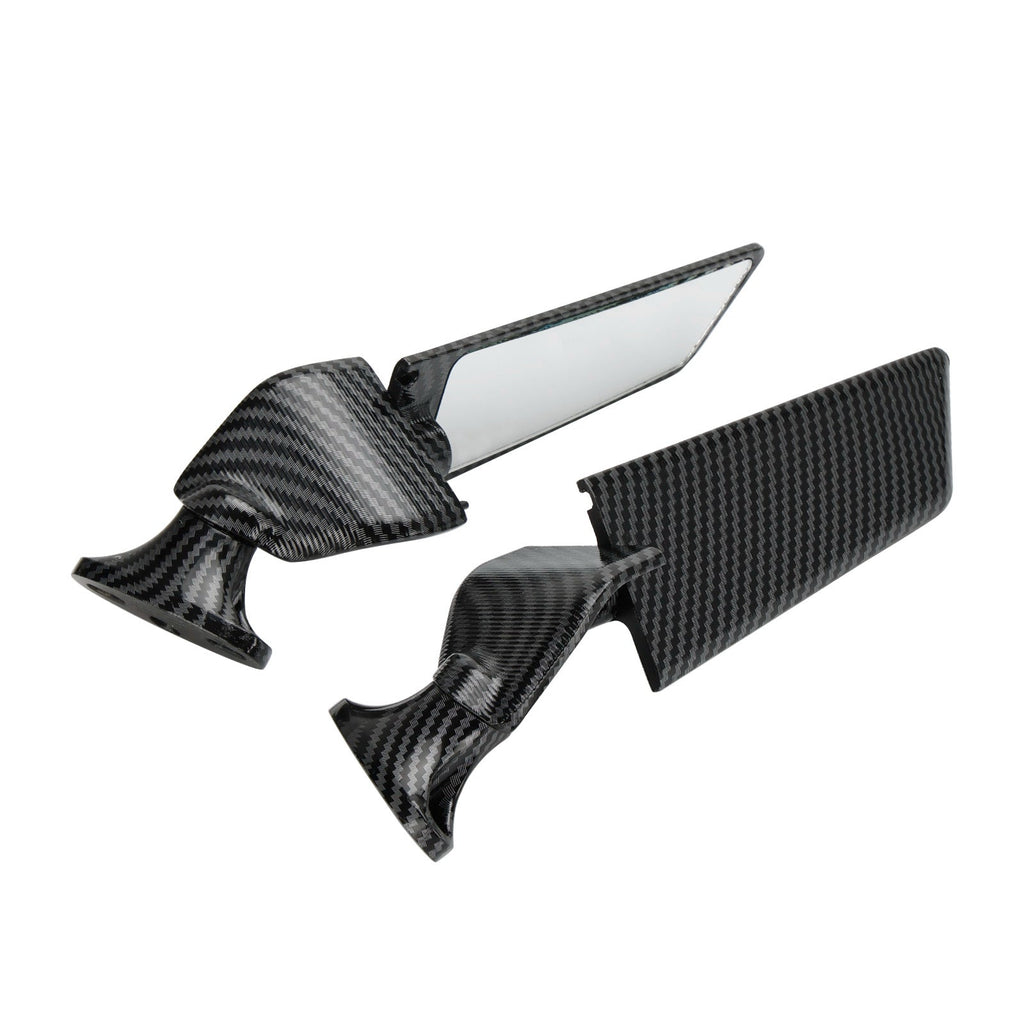 Swivel Wing Fin Rearview Mirrors For 2019-2023 Honda CBR650R / 2004-2007 Honda CBR1000RR