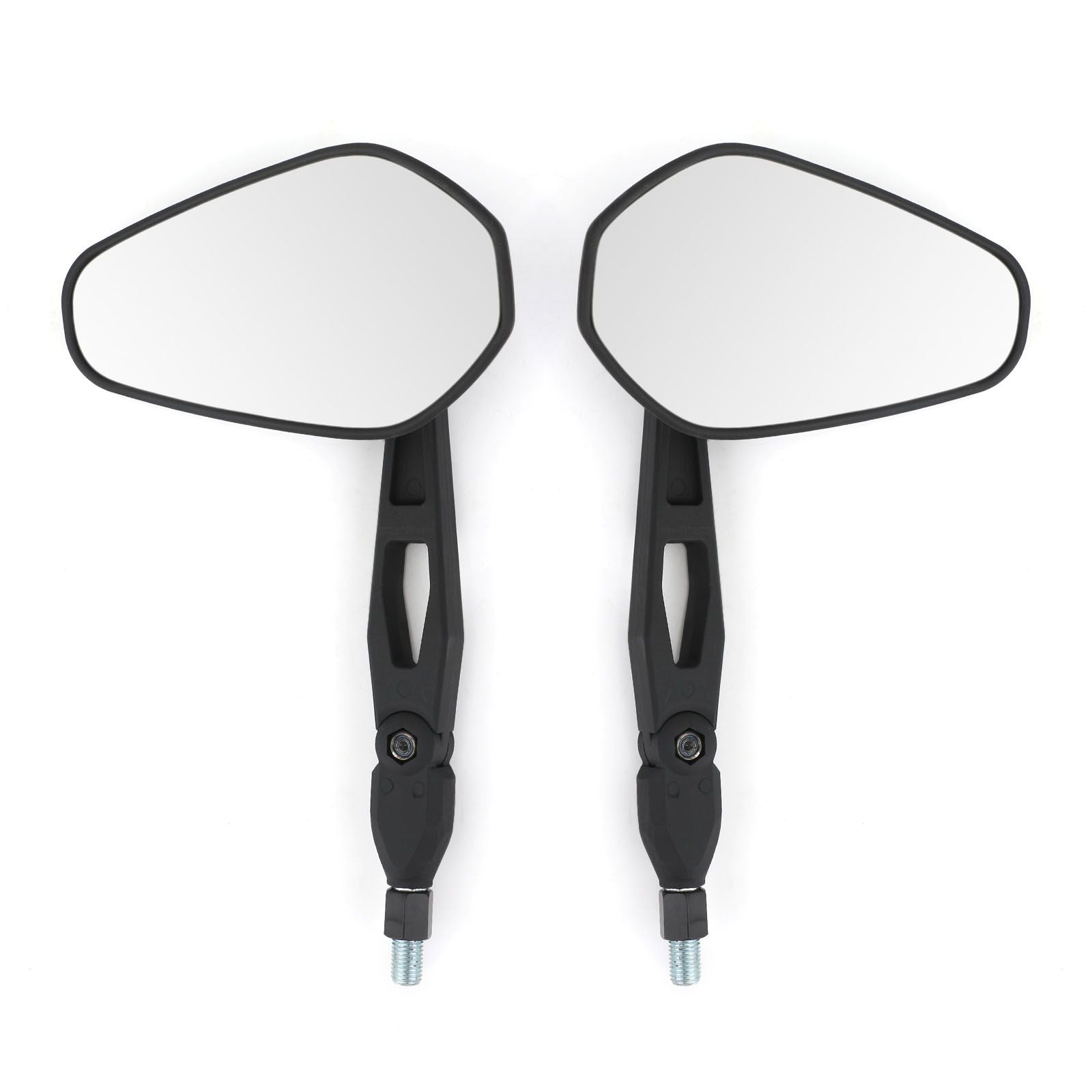 New Nylon M10 10Mm Rearview Side Mirrors Pair For Motorcycle Motorbike Custom