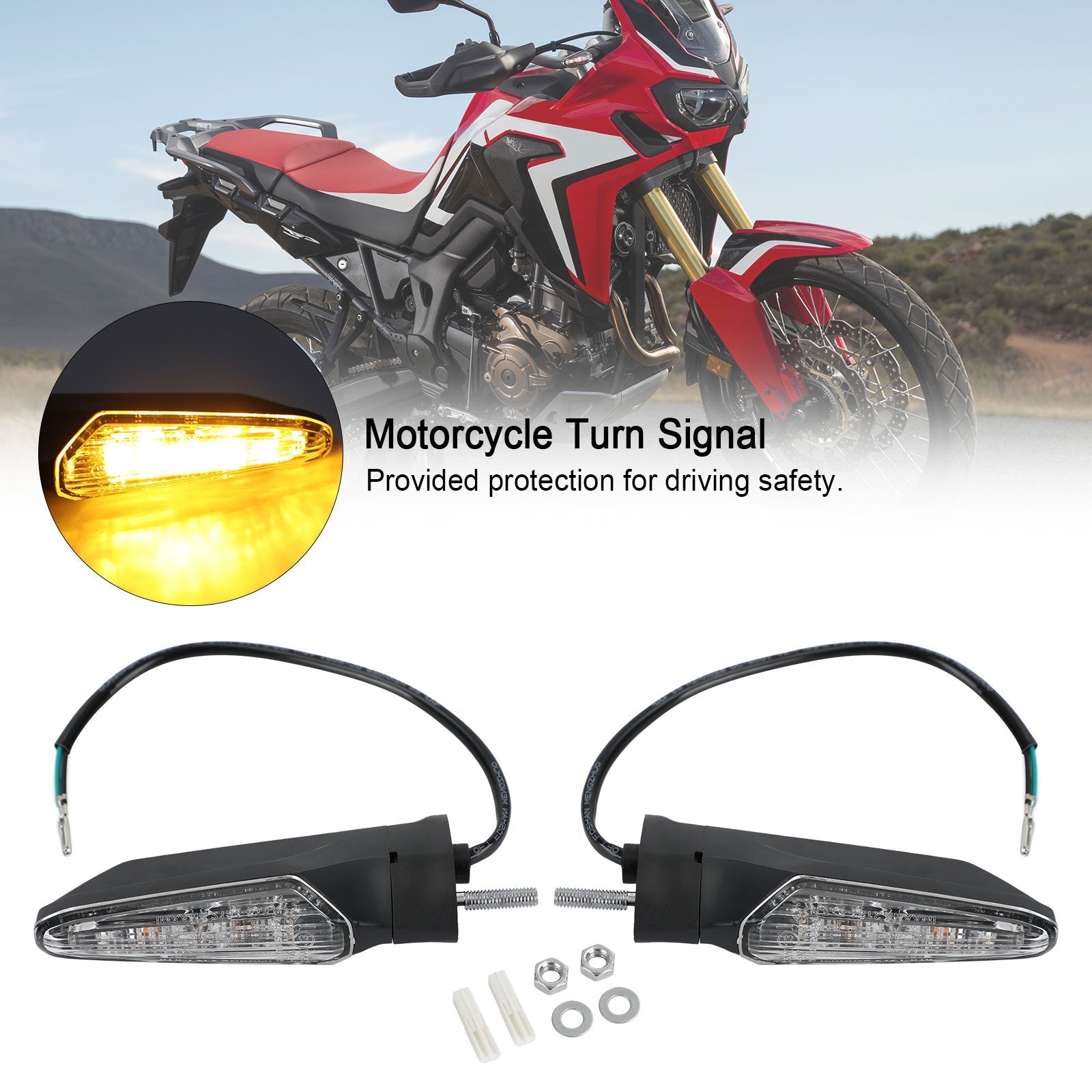Front Rear LED Turn Signal Light For HONDA CRF1000L Africa Twin 2015-2017