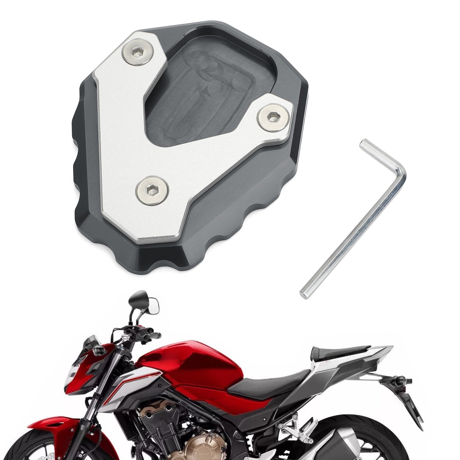 Extension Kickstand Enlarger Plate For HONDA CB500X 2019