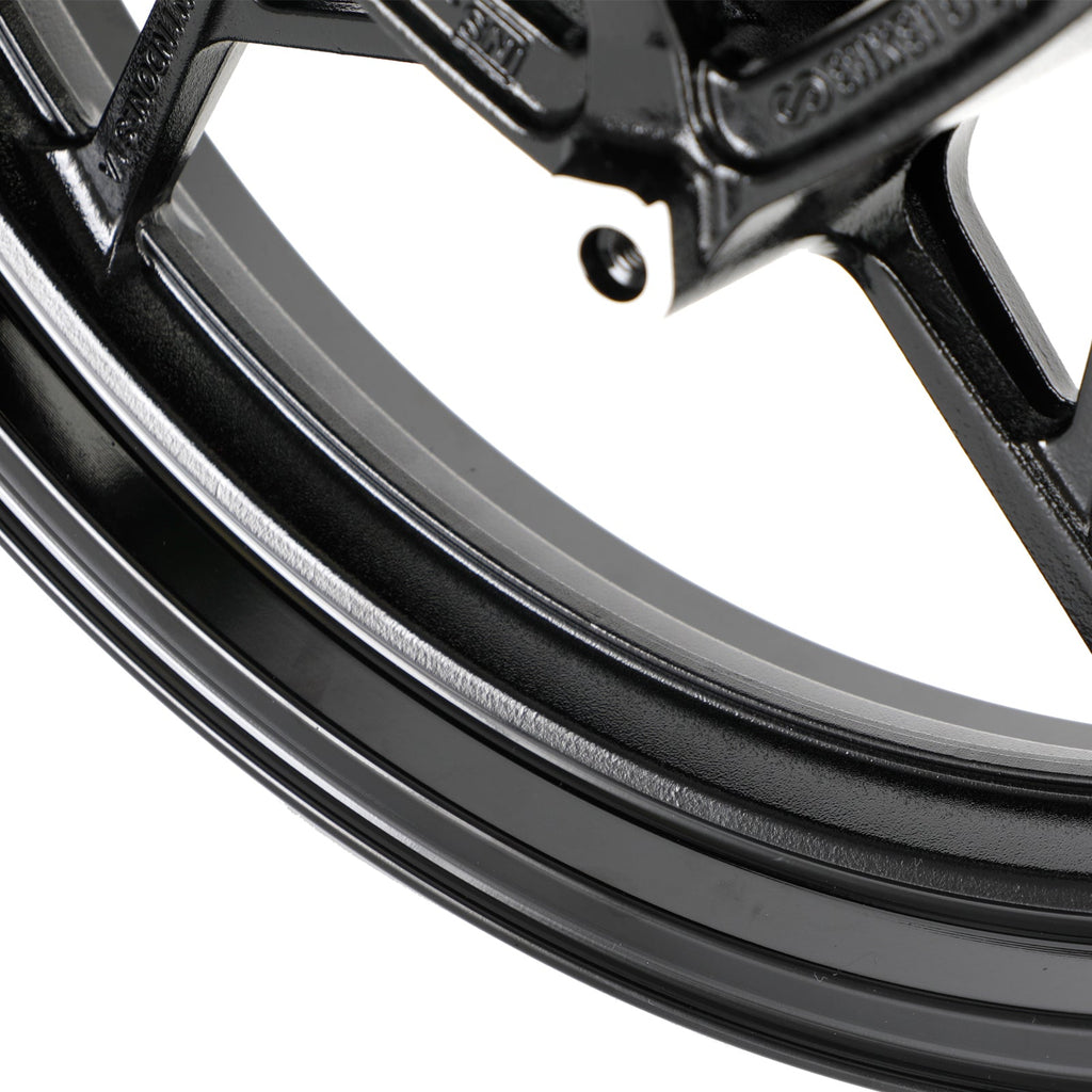 Glossy Black Front Wheel Rim For Kawasaki Z400 EX400 Ninja 400 ABS 2018-2022