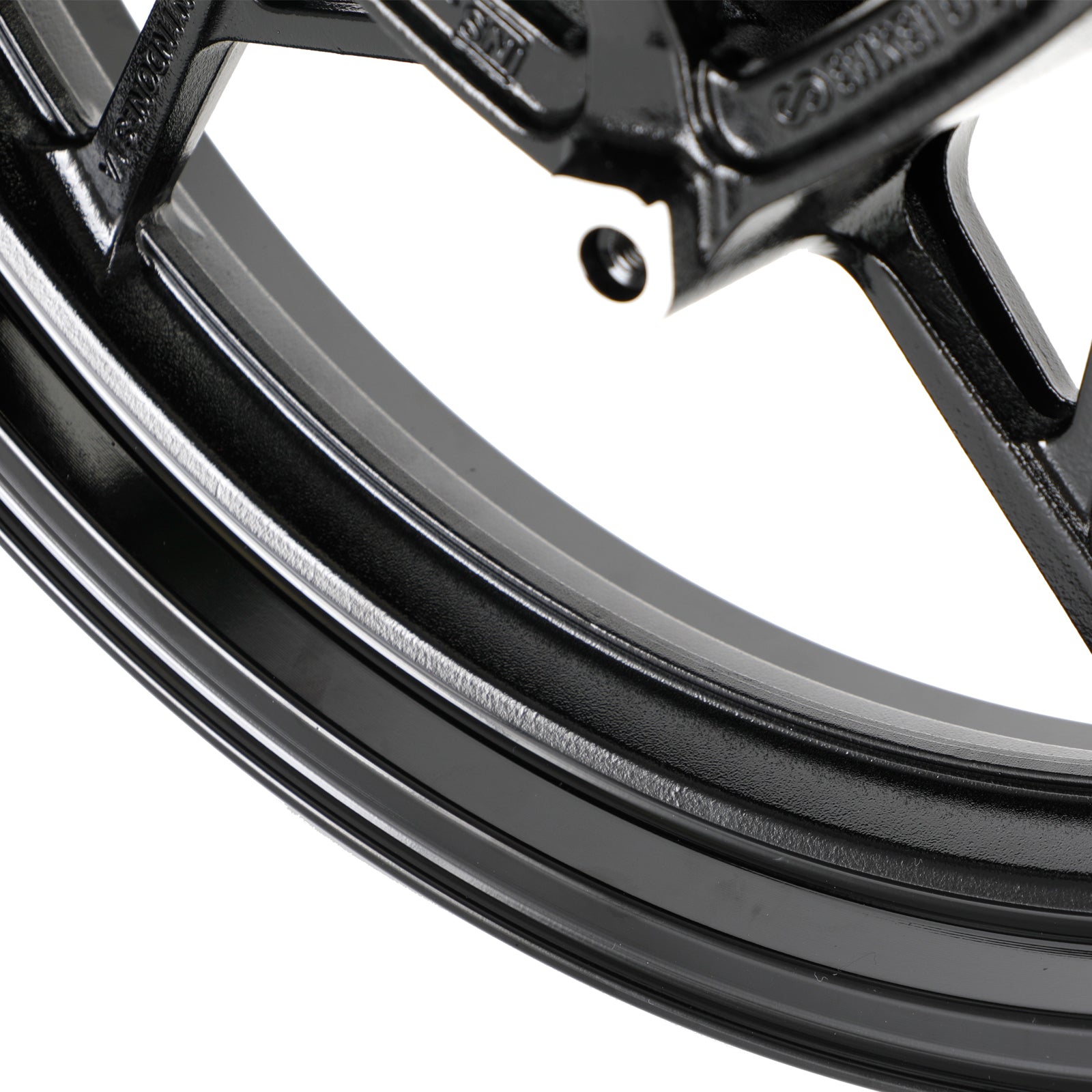Glossy Black Front Wheel Rim For Kawasaki Z400 EX400 Ninja 400 ABS 2018-2022