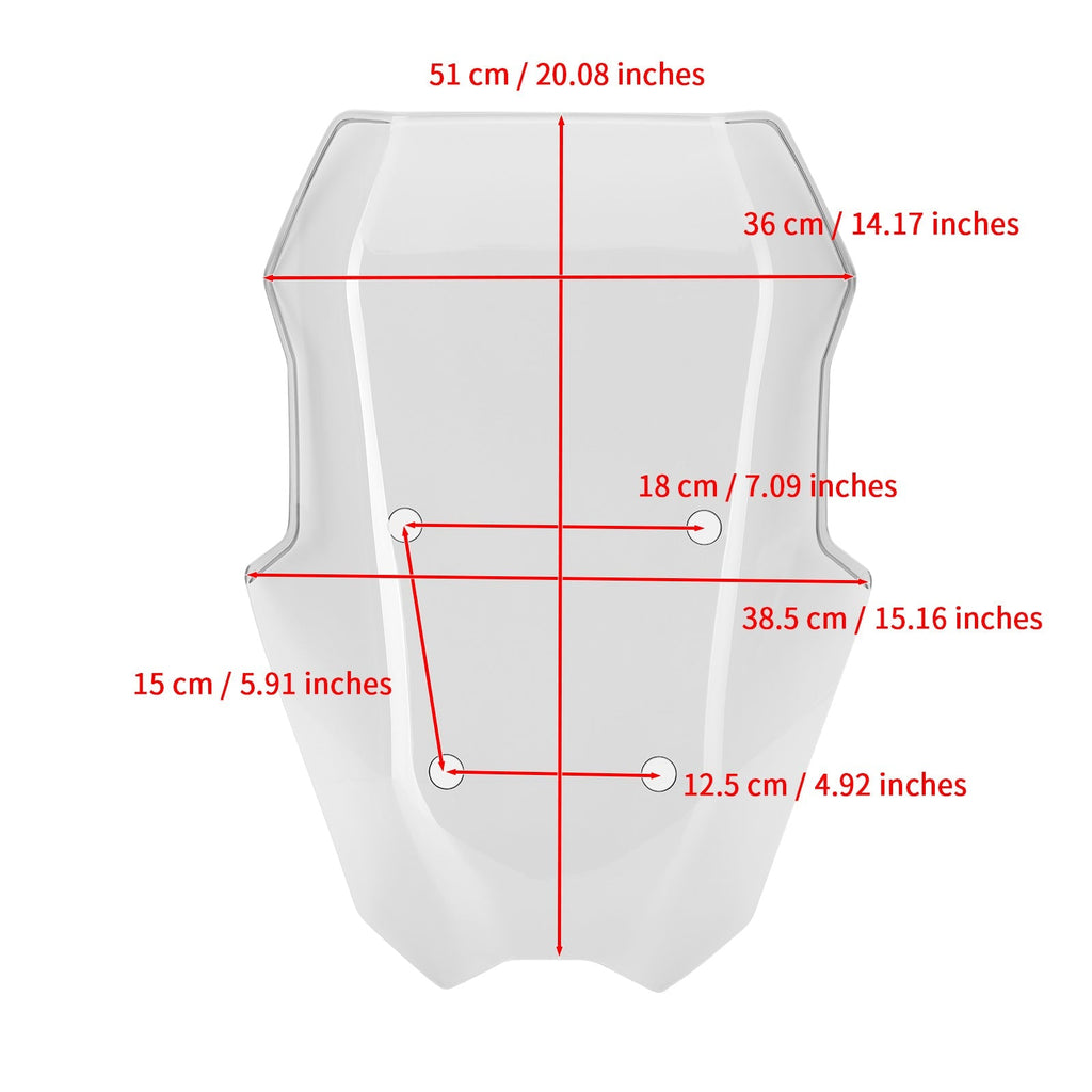 ABS Plastic Motorcycle Windshield WindScreen fit for BMW C400X 2018-2021