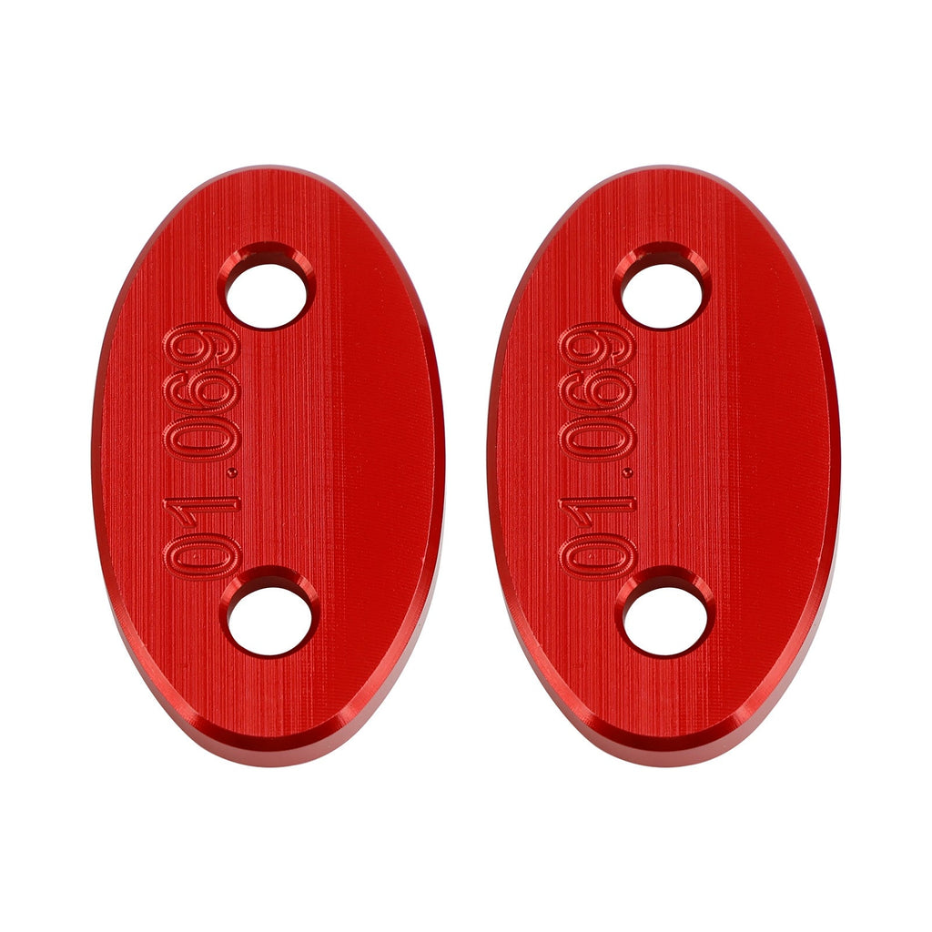 ALU mirror delete blanking block off plates fits Kawasaki ZX-6R ZX6R 2003-2004