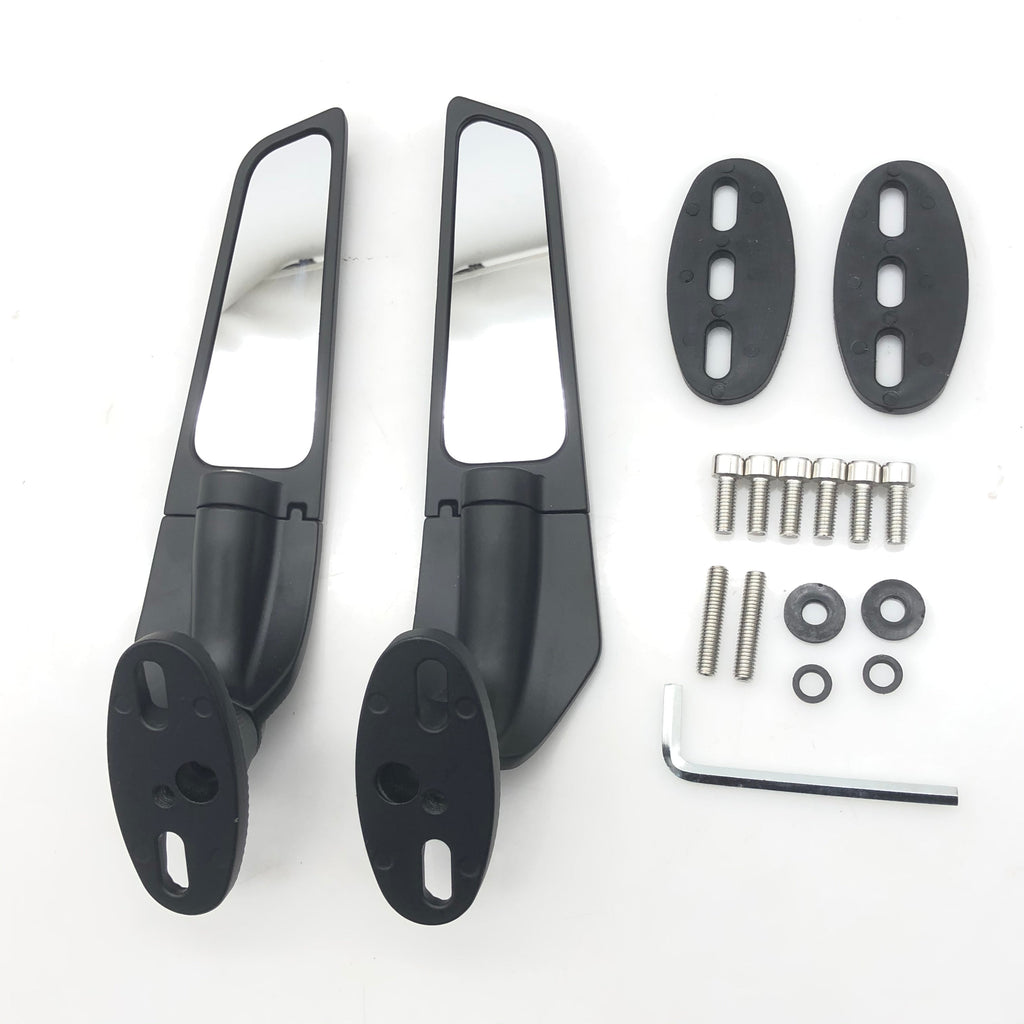 2009-2021 BMW S1000RR a Pair Wing Fin Rearview Mirrors