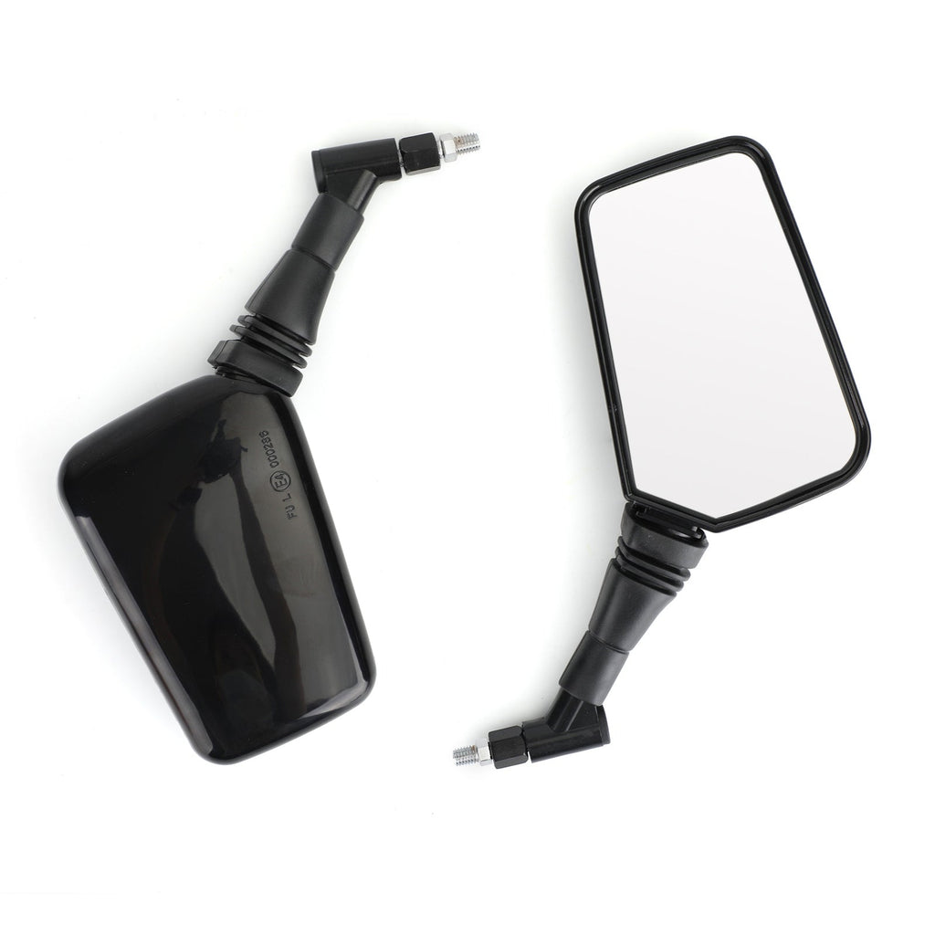 PAIR MIRRORS NEW Black Left Right Mirror 8MM 10MM For Motorcycle Motorbike