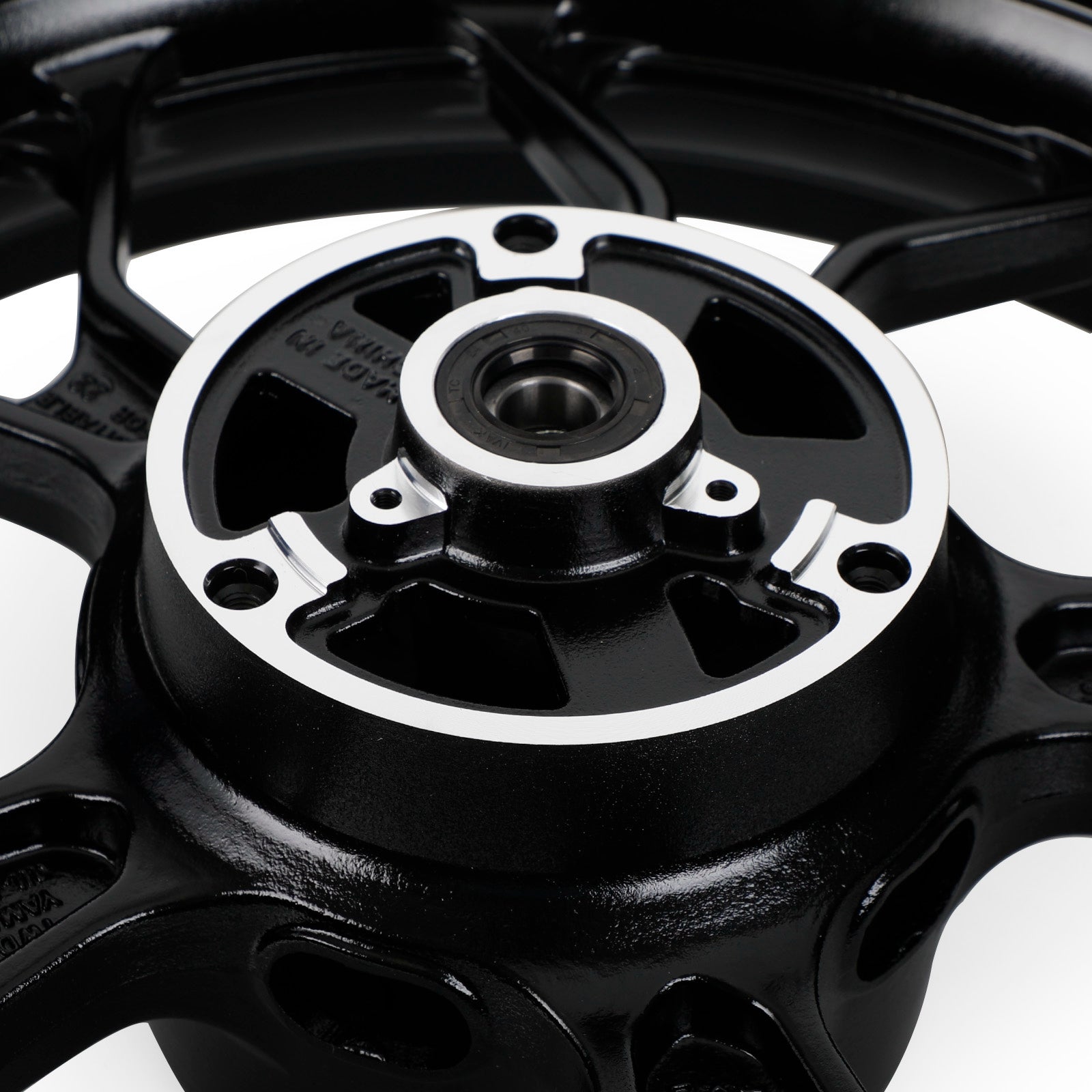 Front + Rear Wheel Rims For Yamaha YZF R3 YZF-R3 RH07 RH12 2015 - 2022 Black