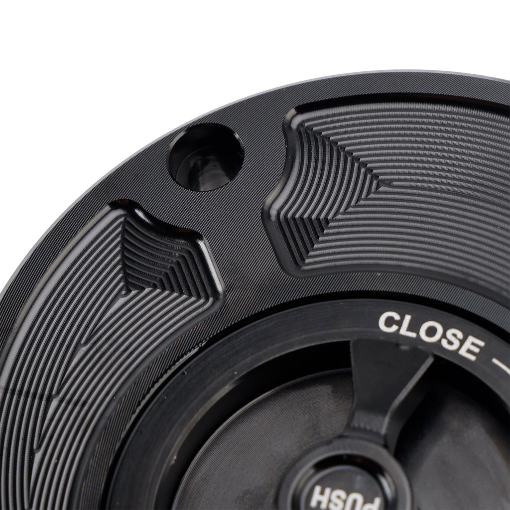 CNC Black Keyless Fuel Filler Cap For Yamaha FZ1 FZ6 FZ8 YZF R1 R6 R3 FZR 750