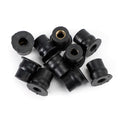 M6 Rubber Well Nuts Wellnuts for Fairing & Screen Fixing Pack of 10 - 13mm Hole