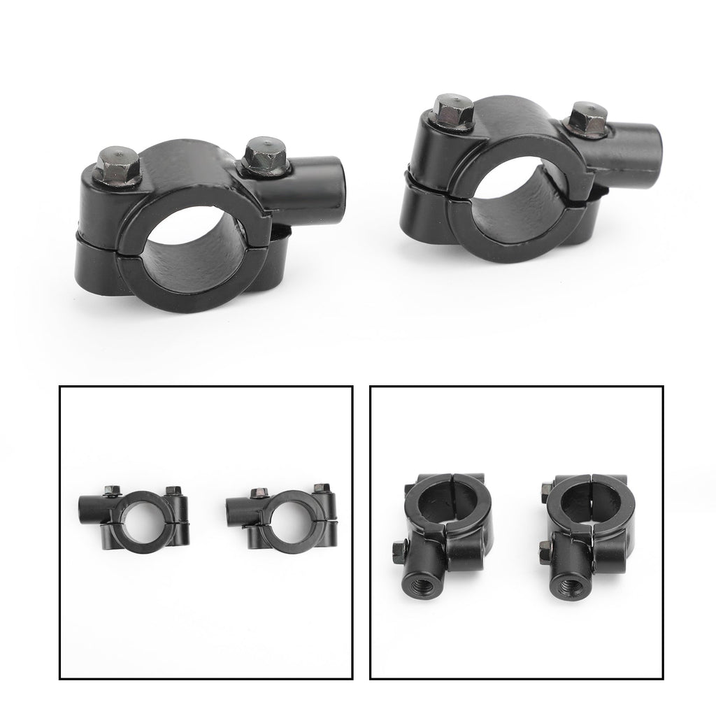 7/8'' Motorcycle Handlebar Mirror Adaptor Clamp Mount Bracket 8mm CW Aluminium