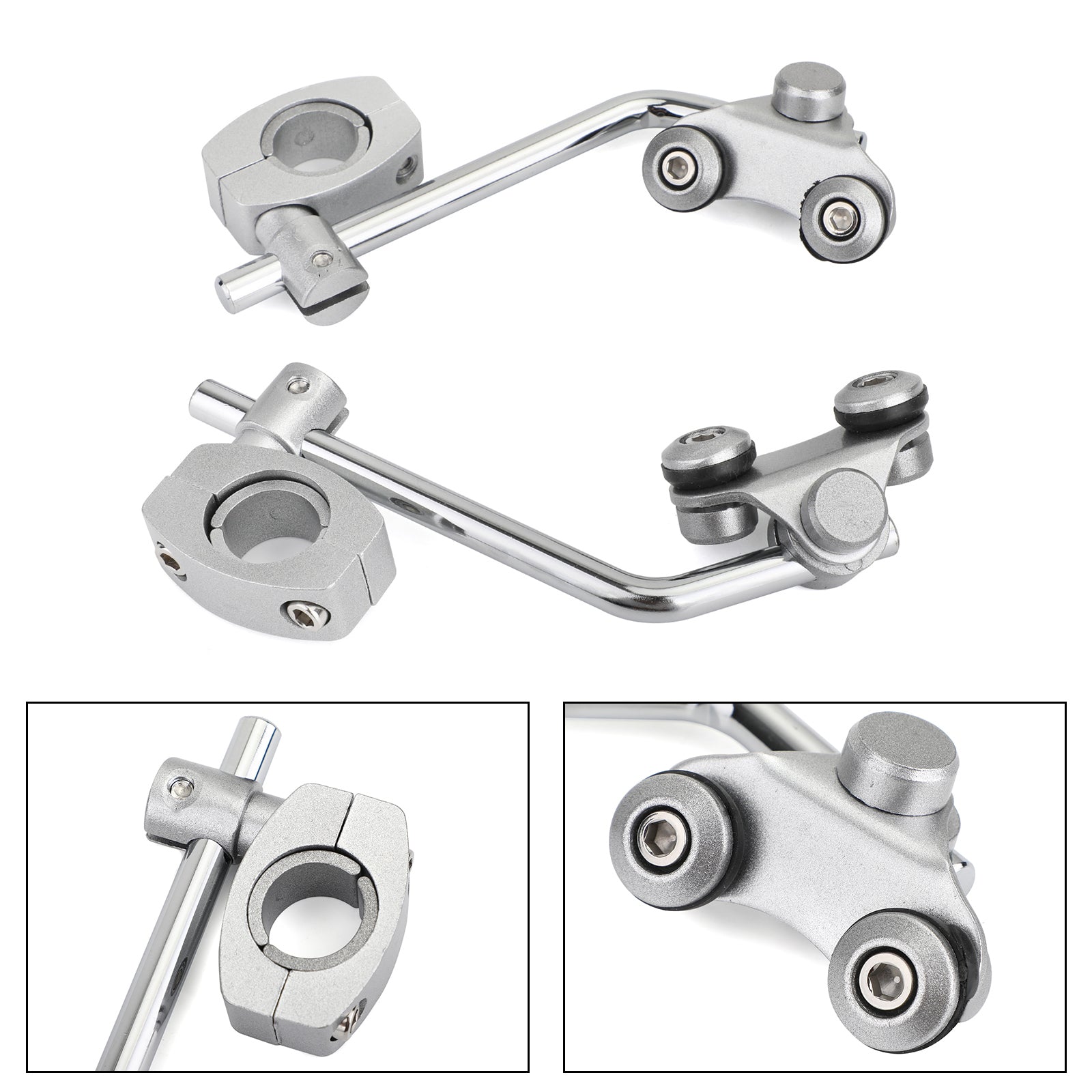 Universal Motorcycle 7/8'' 22mm Standard Handlebar Windshield Bracket Mount Clamp