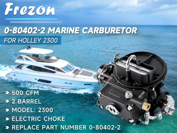 Marine Carburetor 500 CFM Electric Choke 0-80402-2 For Holley 2300 Gas