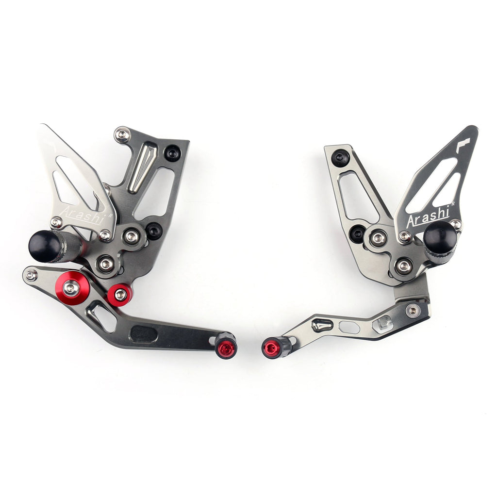 CNC Adjustable Rearsets Footpeg Fit 2011-2015 Triumph Speed Triple 1050 EFI
