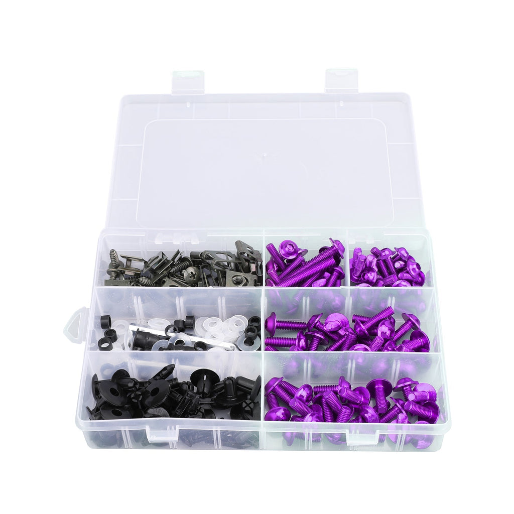 Purple Fairing Bolts Screws Kit For Yamaha YZF R6 R1 R25 R125 R3 T-MAX MT XJR