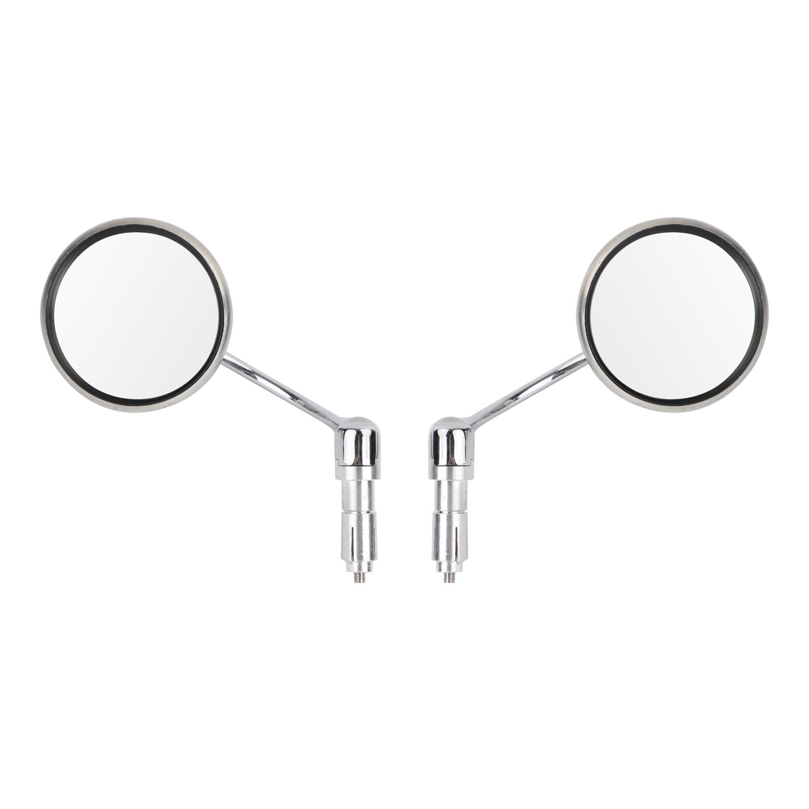 Chrome Handlebar End Mirrors For Motorcycle Cafe Racer Old School Clubman 22mm