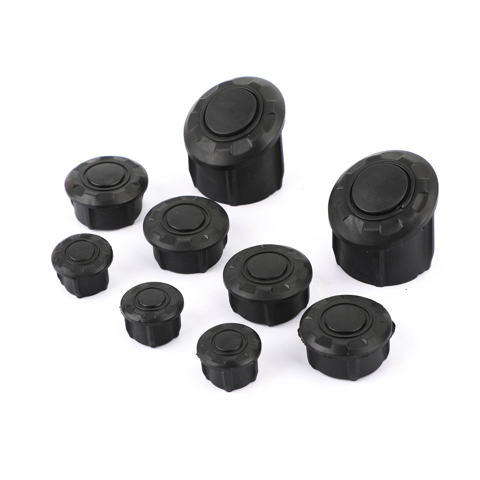 9 x SIDE FRAME COVER TUBE CAPS PLUGS Fit for BMW R1200GS R1250GS ADV 2014-2019