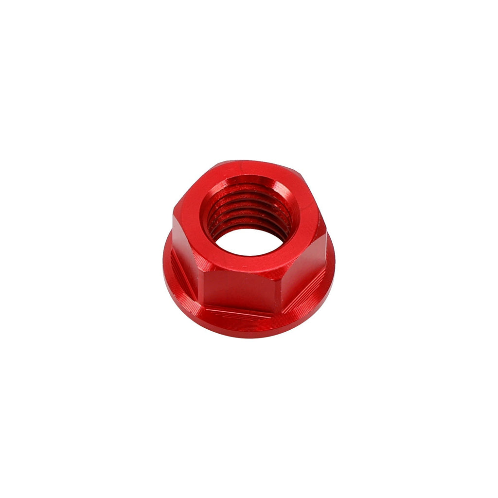 6 Pack Aluminum Rear Sprocket Flange Nuts M10X1.5mm Red For Motorcycle Bike