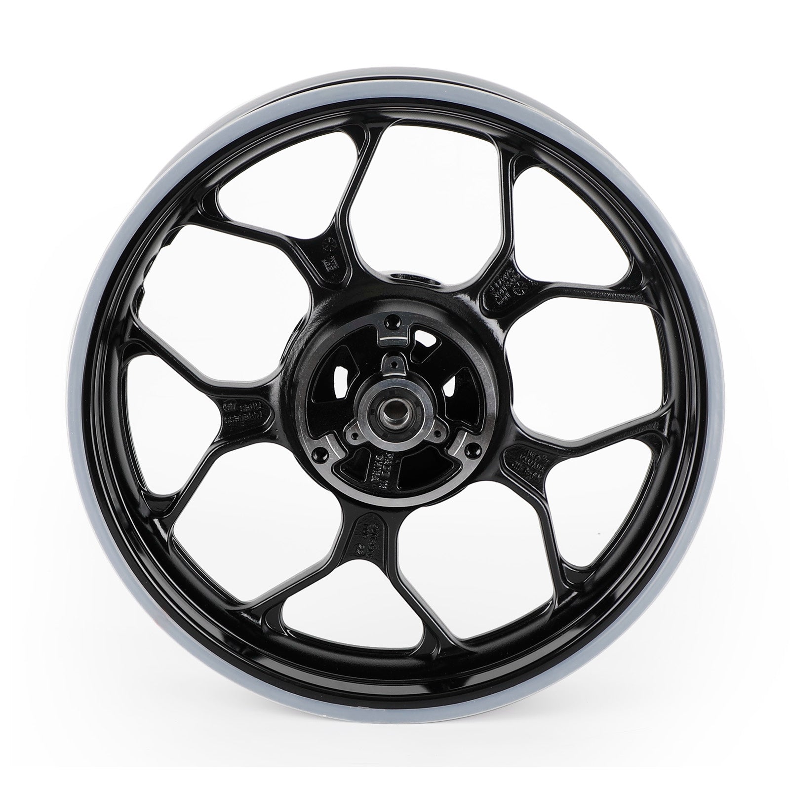 Front + Rear Wheel Rims For Yamaha YZF R3 YZF-R3 RH07 RH12 2015 - 2022 Black