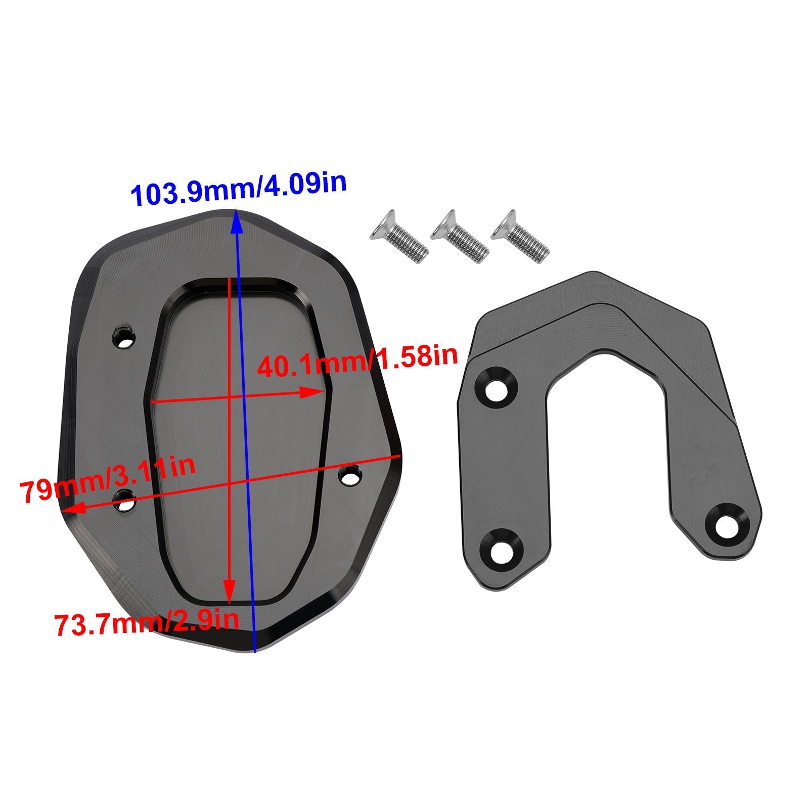 Kickstand Enlarge Plate Pad fit for Ducati Scrambler 800 2015-2019