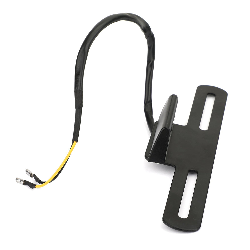 Universal Motorcycle License Plate Bracket w/ Light